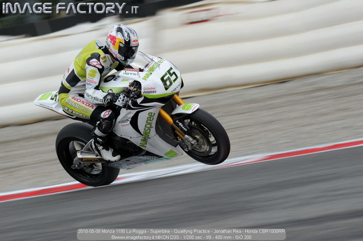 2010-05-08 Monza 1195 La Roggia - Superbike - Qualifyng Practice - Jonathan Rea - Honda CBR1000RR